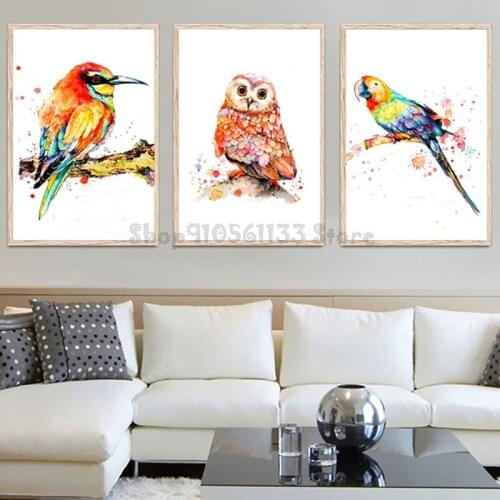5d Diy Diamond painting water Color Bird 5d pictures for embroidery round diamond mosaic paintings wall decor Home Gift,GG4901