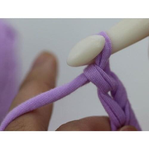 9Pcs/Set Plastic White Handle Crochet Hook Knitting Needles Thick Head Tools DIY Hair Styling Accessories 3/4/5/6/7/8/9/10/12mm