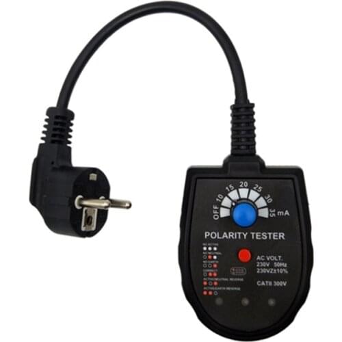 Promotion! Voltage Test Socket Detector Rcd Test Leakage Detector Polarity Tester Phase Check Plug Socket Tester EU Plug