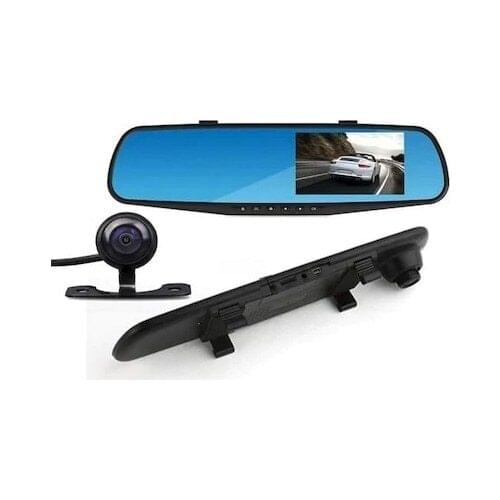 In-car Camera In-Vehicle Road Recording Camera Video recorder Rear view mirror Dash cam front and rear camera