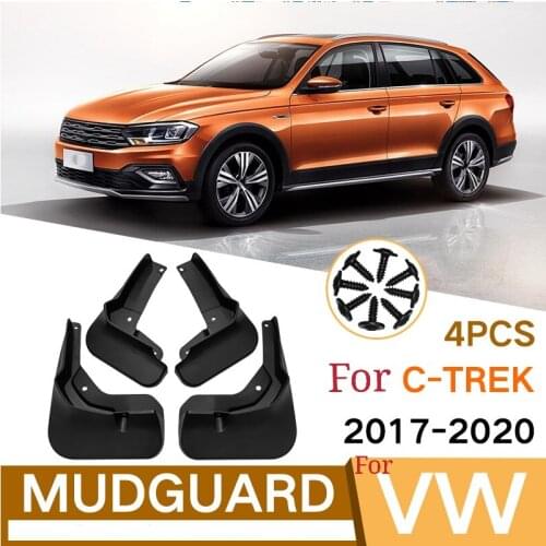 For Volkswagen VW C-TREK 2017-2020 mudguards, splash-proof body protection, anti-fouling mudguards, Car Accessories 4 pieces