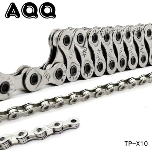 Bicycle Chain 678 9 10 11 speed Mountain MTB Road Bicycle Chains 116 118 links 1Pc Bike Chain high quality durable Silver Gray