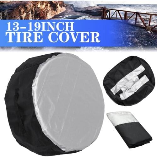 13-19inch Tire Cover Case Car Spare Tire Cover Storage Bags Carry Tote Polyester Tire For Cars Wheel Protection Covers