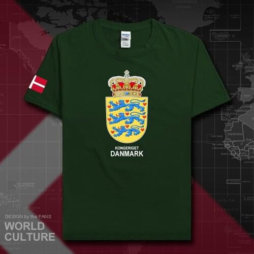 Denmark Danish men t shirt jerseys nation tshirt 100% cotton t-shirt sporting streetwear clothing tees country Danmark DK DNK 20