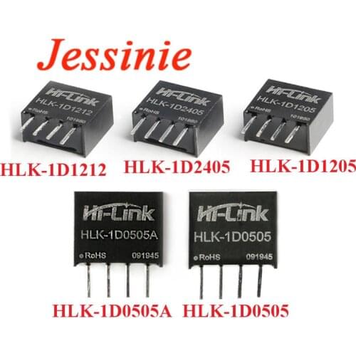 DC-DC Isolated Non-regulated DC DC Power Supply Module 5V 12V 24V to 5V 1W DC to DC SIP HLK-1D1205 1D2405 1D1212 1D0505 1D0505A