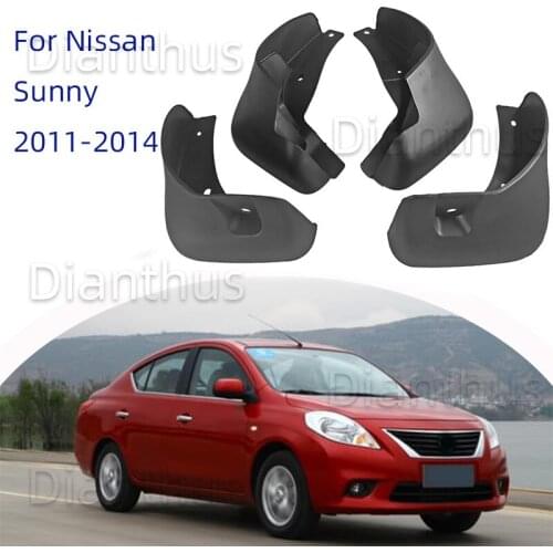For Nissan Sunny 2011 2012 2013 2014 Car Mudguard Anti-splash Front Rear Fender Accessories