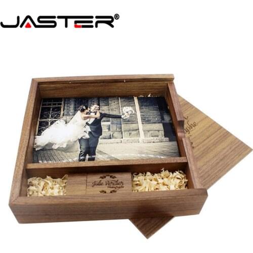 6*4 Photo Box USB 2.0 Flash Drive 4G 8G 16GB 32GB 64GB 128G Free Custom LOGO Pen Drives Real Capacity Memory Stick Wedding Gifts