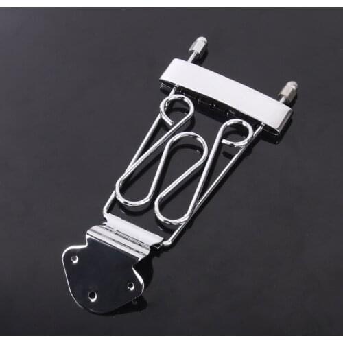 Chrome Plated 6-string Tailpiece Wired Frame For Archtop Guitar