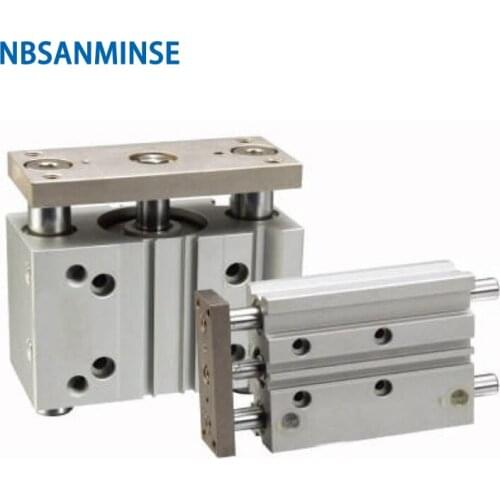 MGPL Bore12mm Compact Cylinder Miniature Guide Rod Air Cylinder SMC Type ISO Double Acting Pneumatic Automation Parts NBSANMINSE