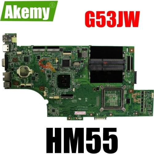 Akemy For 60-N0ZMB1500 ASUS G53JW G53J G53 laptop motherboard HM55 4 SLOTS main board full test