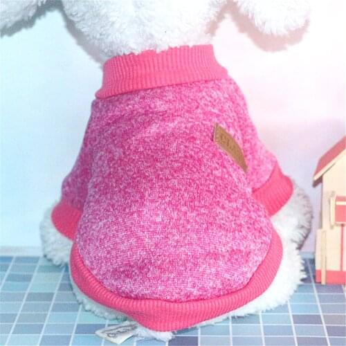 Soft Pet Dog Clothes For Small Dogs Winter Warm Coat Classic Sweater Fleece High-grade 8 Colors Sweater Christmas Clothing