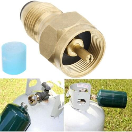 Propane Tank Refill Adapter Gas Cylinder Canister Filler Coupler Brass Accessories MC889