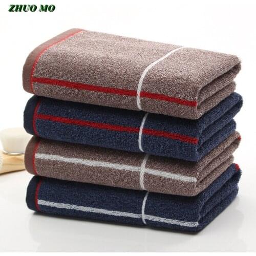 ZHUO MO New 40*90 cm Towel 100% Cotton Blue coffee Large size Towel for home Bathroom Quick dry for adults sport Gym Towels