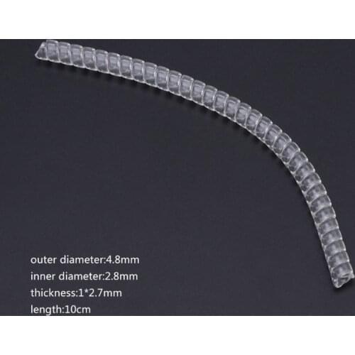 Ring Adjuster Invisible Transparent Spiral Cord Tension Reducer Adjustable Sizes