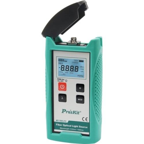 Proskit Proskit MT-7801-FC LCD display fiber optic light source test table FC/PC connector stabilized fiber optic multimeter
