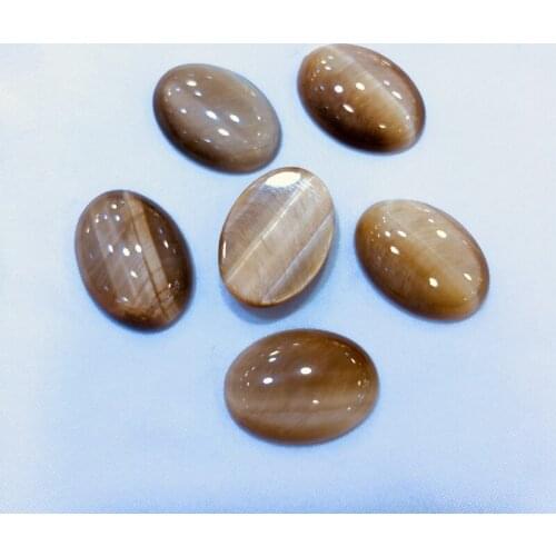 Sale 3pcs/lot Golden Tiger Eye Bead Cabochon 12x16mm 15x20mm 18x25mm 22x30mm Oval Gem Stone Beads Cabochon,Ring Face