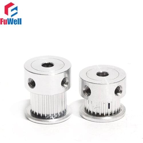 S2M-15T Timing Pulley Aluminum Alloy S2M 15Teeth Transmission Belt Pulley 7mm/11mm Belt Width 4/5/6mm Bore Gear Wheel