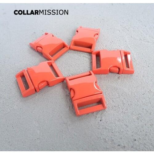Retailing red orange metal buckle quick side release for garment dog accessories 20mm sewing DIY dog collar accessory CCK20R