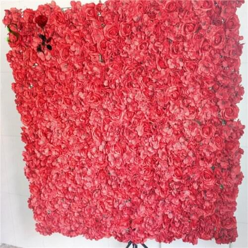 SPR Free Shipping red 10pcs/lot Artificial silk flowers arrangements flower wall for weddings backdrop arch table flowe