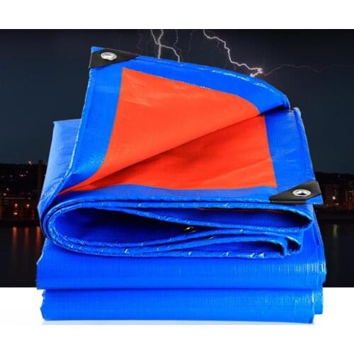 Multiple dimensions blue and orange outdoor goods cover canvas, Waterproof material, canvas, rain tarpaulin, truck tarp