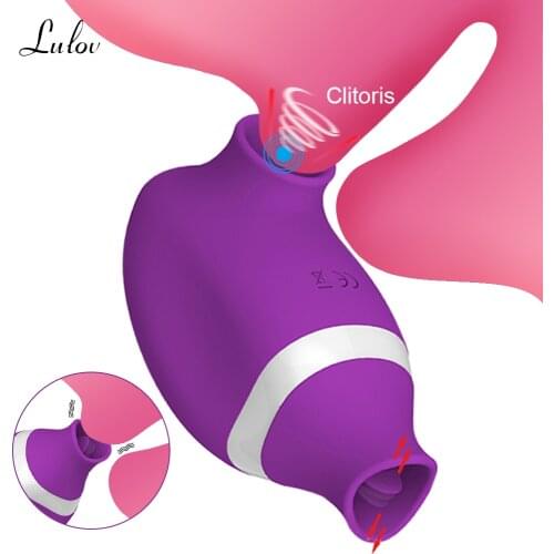 G-Spot Clit Sucker Vibrator For Women Clitoris Stimulator Oral Tongue Pussy Licking Intimate Goods Sex Toys for Adult Couples