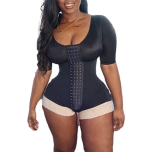 Women Waist Trainer Bodysuit Shapewear Women Reducing Girdle Tummy Corset High Compression Garments Bodysuit Compression Garment