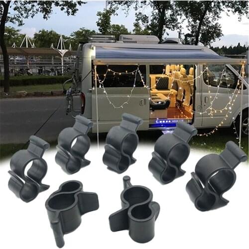 10 Pcs Black Standard Awning Clip For Rope Light Slides Into Awning Roller Bar Rv Hook Holds Party Lights RV Lights String Light