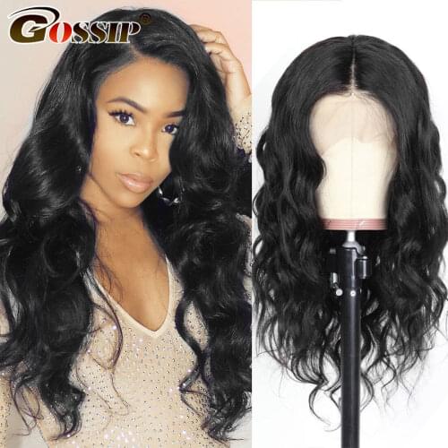 180 Density 360 Lace Frontal Wig Pre Plucked With Baby Hair Indian Body Wave Wig 6Inch Lace Front Wig Human Hair Wigs Women Remy