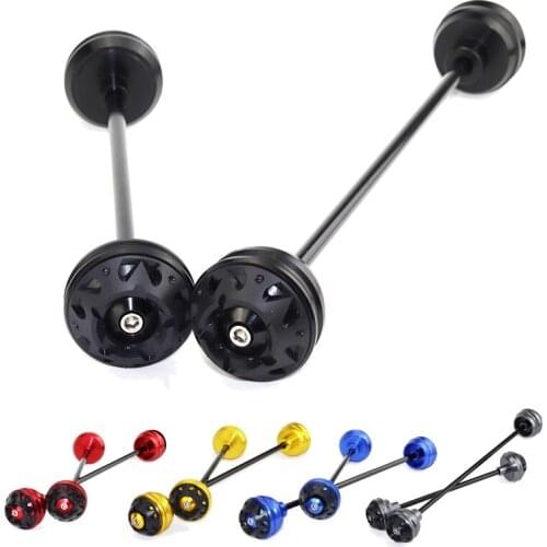 2pcs/set Motorcycle Front & Rear Wheel Fork Axle Sliders Cap Crash Protector For BMW S1000R S 1000 R 2014-2017 14 15 16 17