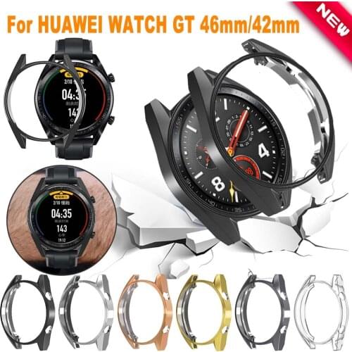 2PCS Cases for Huawei Watch GT Cover Protector Shell Bumper for Watch Gt 46mm /42mm Smart Watch Accessories