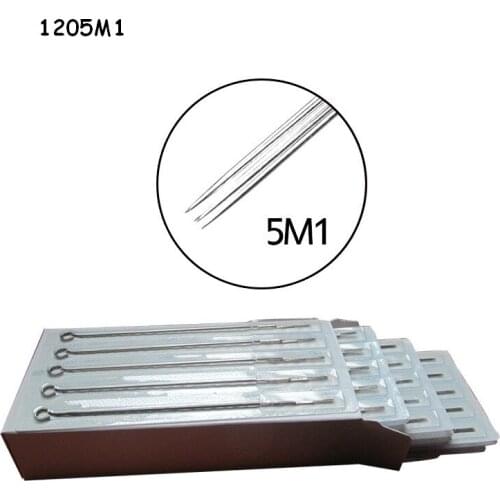 50pcs/box 5M1 disposable Sterilized Tattoo Needles Single Stack Magnum Tattoo Needles Stainless Steel tattoo tip tattoo