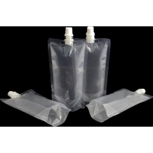 500pcs 250ml Stand-up Plastic Beverage Bag Spout Pouch for Fruit Juice Milk Coffee Liquid Drink Pouch SN331
