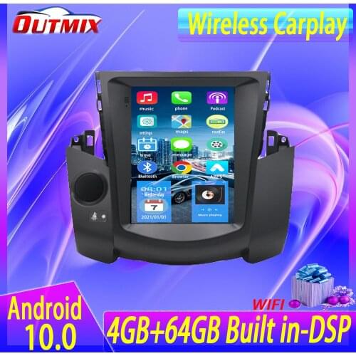 For Toyota RAV4 3 XA30 2006 - 2012 For Tesla style screen Car Radio Multimedia Video Player Navigation GPS Android No 2din 2 din
