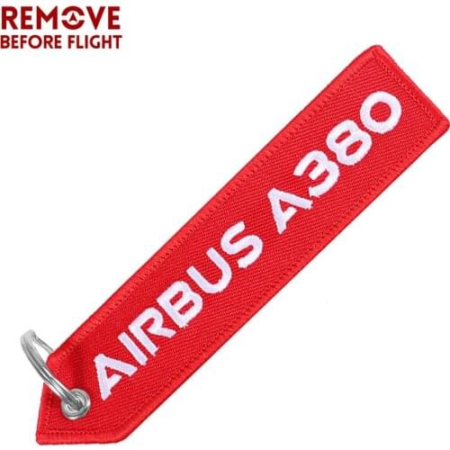 1 PC AIRBUS A320 Keychain Double-sided Embroidery A320 Aviation Key Ring Chain for Aviation Gift Phone Strap Keychains