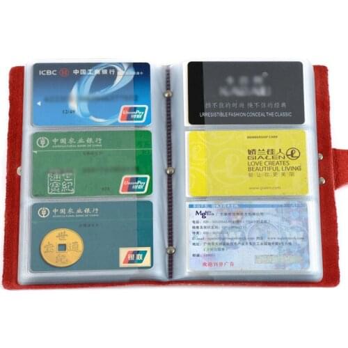 New Genuine Leather Function 90 Bits Card Case Business Card Holder Men Women Credit Passport Card Bag ID Passport Card Wallet