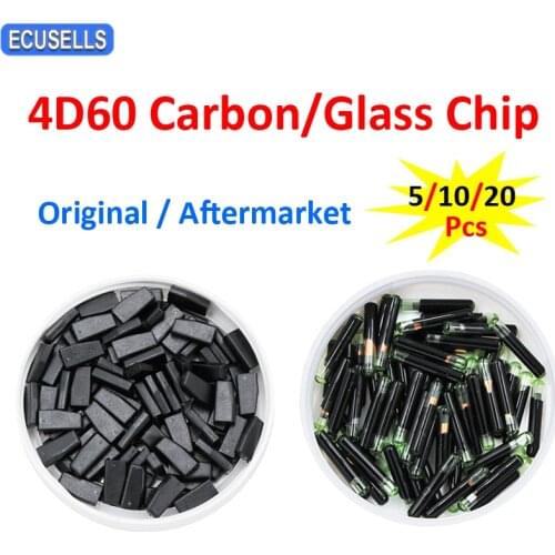 5/10/20Pcs 4D60 4D ID60 Blank Transponder Chip 4D 60 Big Glass / Carbon Car Key Chip For Ford Connect Fiesta Focus Ka Mondeo