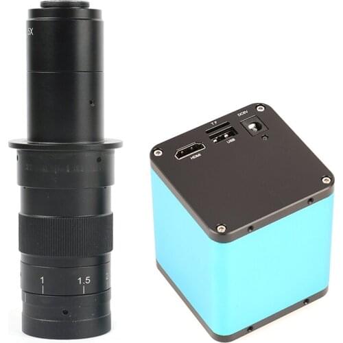 SONY IMX307 Full HD 1080P 60FPS HDMI Industrial Electronic Digital Video Microscope Camera Recorder with 180X 300X C Mount Lens