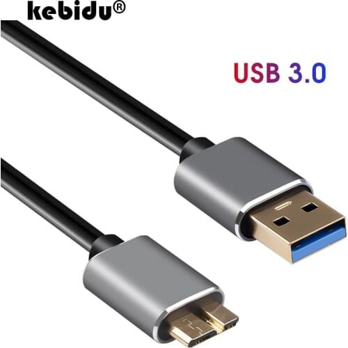Kebidu USB 3.0 Cable Fast Speed USB Type A Micro USB Data Sync Cable Code for External Hard Drive Disk HDD For Samsung S5 Note 3