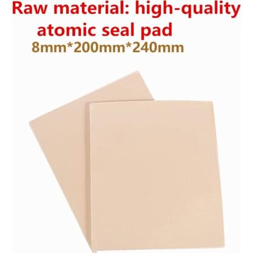 Laser engraving of 8*200*240mm raw materials to make atomic seal pad