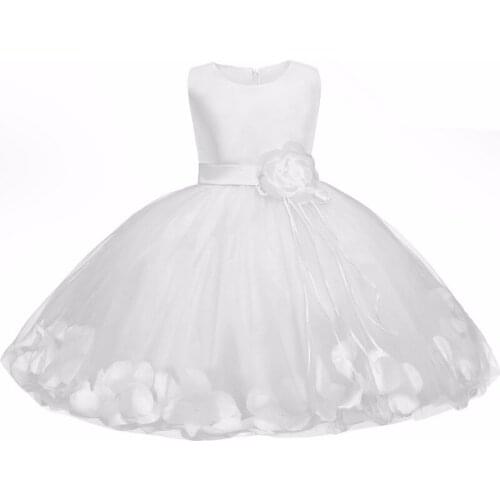 Summer Flower Girl Dresses for Weddings Tulle Costume For Kids Clothes Children First Communion Dresses Girls Party Prom Gown 10