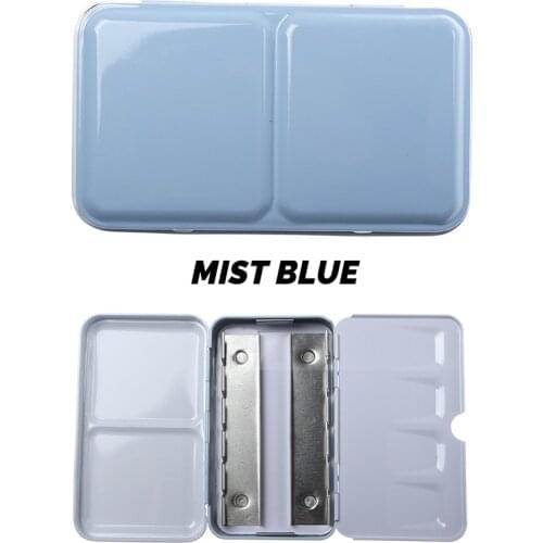 Bianyo Watercolor Half Pan Tray Tin Box Empty Refil Water Color Palette Painting Paint Tray for Artist Painting Supplies