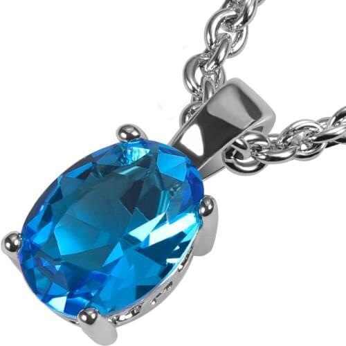 Crystal Zircon 925 Sterling Silver Fashion Pendant PPP06