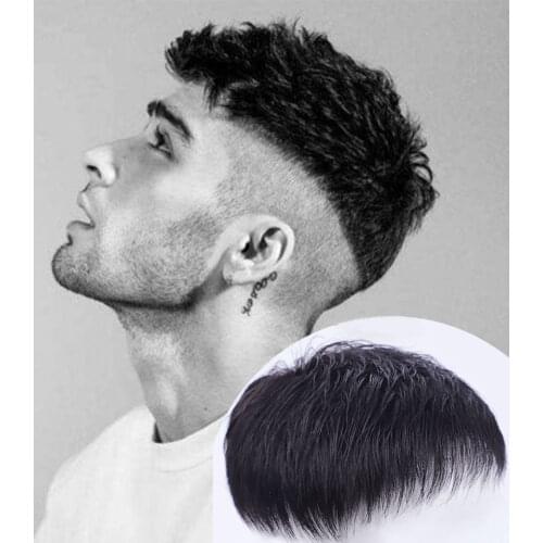 MUMUPI short natural male wigs for men synthetic hair crew cut hair style for young man balding sparse hair