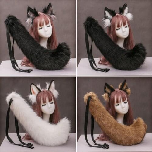 Wolf Ears Headband Lolita Fox Ear Cosplay Anime Fox Ear And Tail Cosplay Fashion Headband