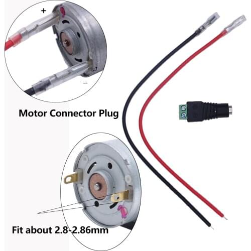 2.8 4.8mm Motor Cable Plug Spring Terminal DC Connector Plug Adapter Connect Set fit 390 550Motor Mini Electric Drill Quick Fit
