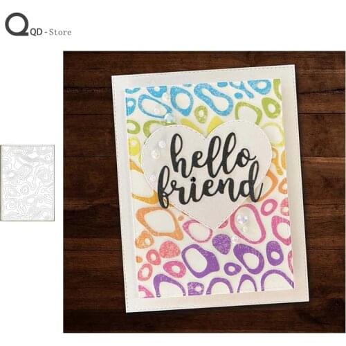 Rectangle Background Metal Cutting Dies for Scrapbooking Mold Cut Stencil Handmade DIY Card Make Mould Model Craft Decoration