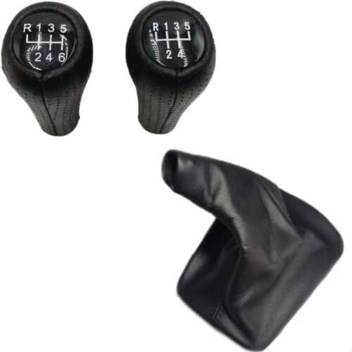 PU Leather with hole Car Gear Shift Lever Knob Boot Gaiter Cover For BMW 3 series E36 Z3 Manual Transmission Gear Shift Knob