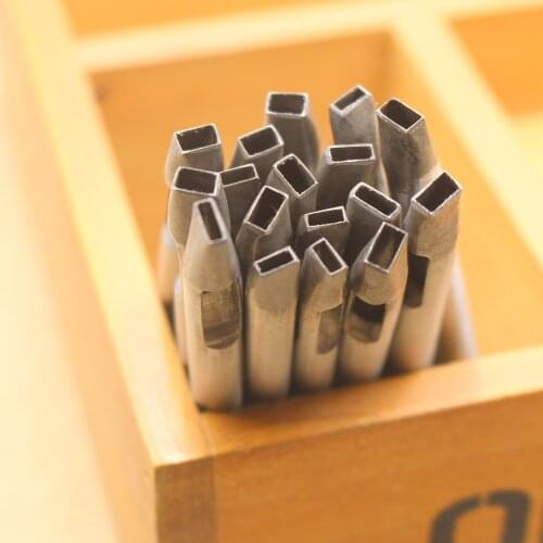 DIY leather Rule rectangle rectangular square hole punch leather strap hole puncher