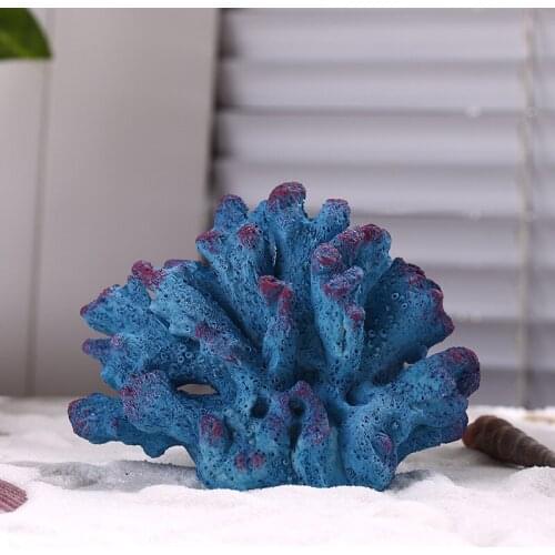 Blue Coral Underwater Aquarium Plants Ornaments Aquarium Fish Tank Artificial Plant Water Grass Decor