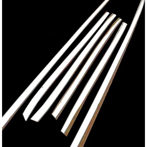 Car Styling Roof Rack Stainless steel Trim Cover Sticker Auto window moulding fit For Honda Accord Sedan 9th 2014 2015 2016 2017